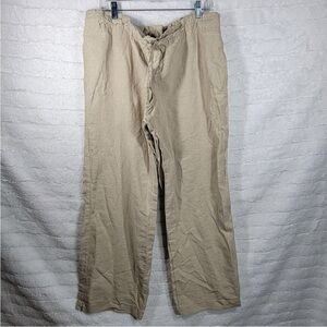 100% Italian linen wide leg Pants